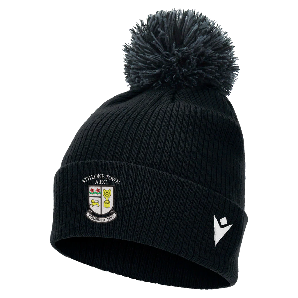 Athlone Town AFC Bobble Hat (Black/Blue)