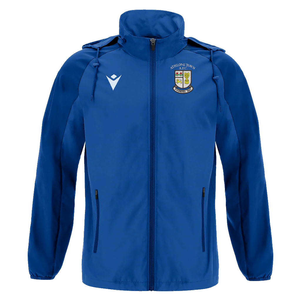 Athlone Town AFC Rain Jacket (Black/Blue)