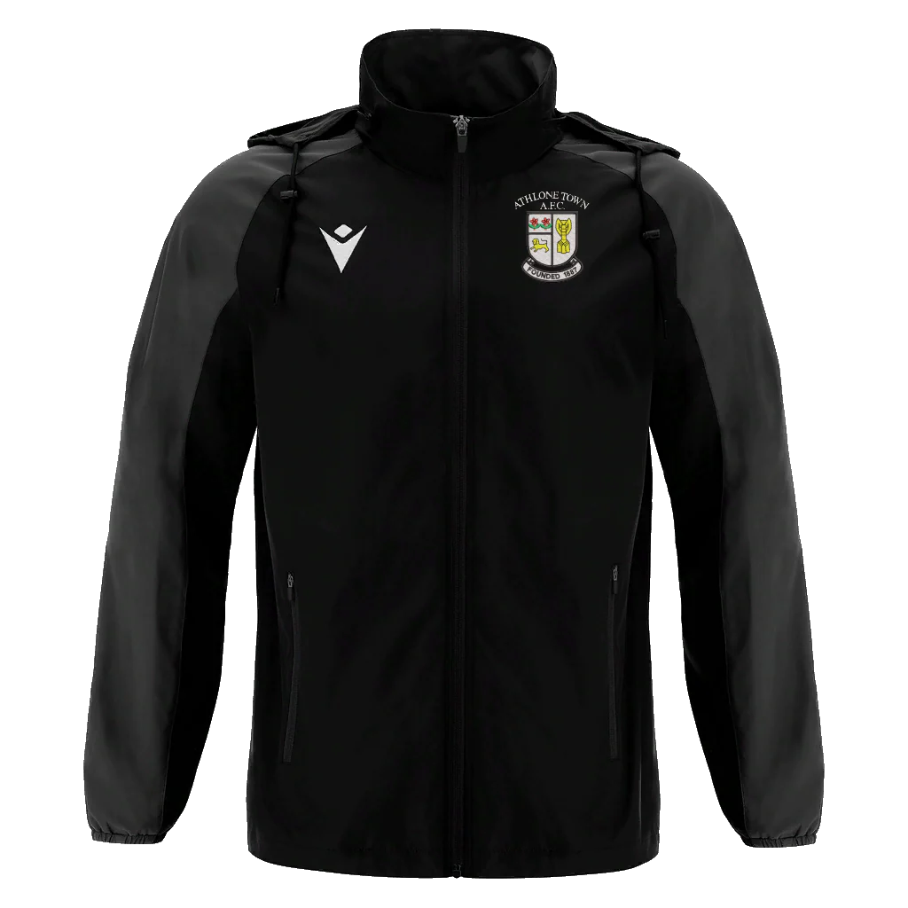Athlone Town AFC Rain Jacket (Black/Blue)